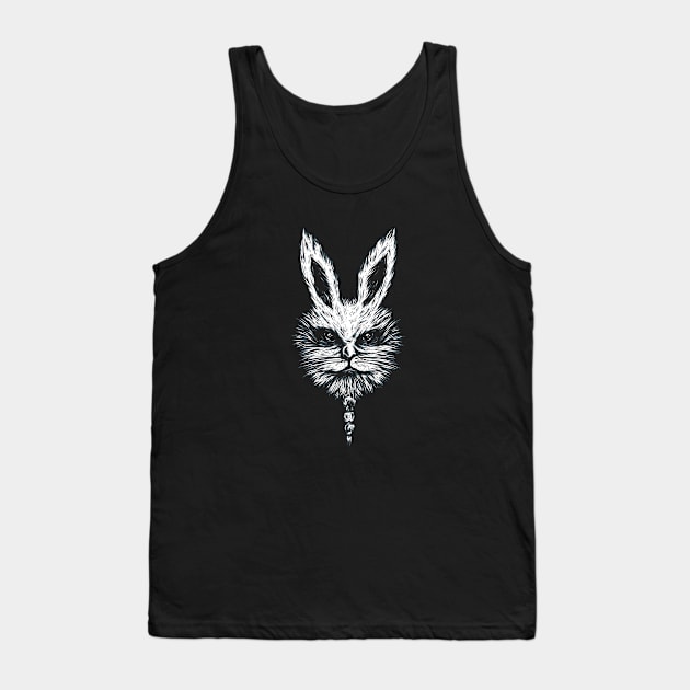 White Bunny Rabbit Tank Top by Kyra_Clay